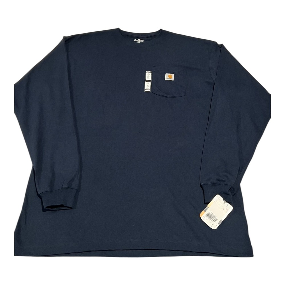 NWT Carhartt K126 Pocket T-Shirt Men's XL Tall Navy UPF 50+ - Picture 6 of 15